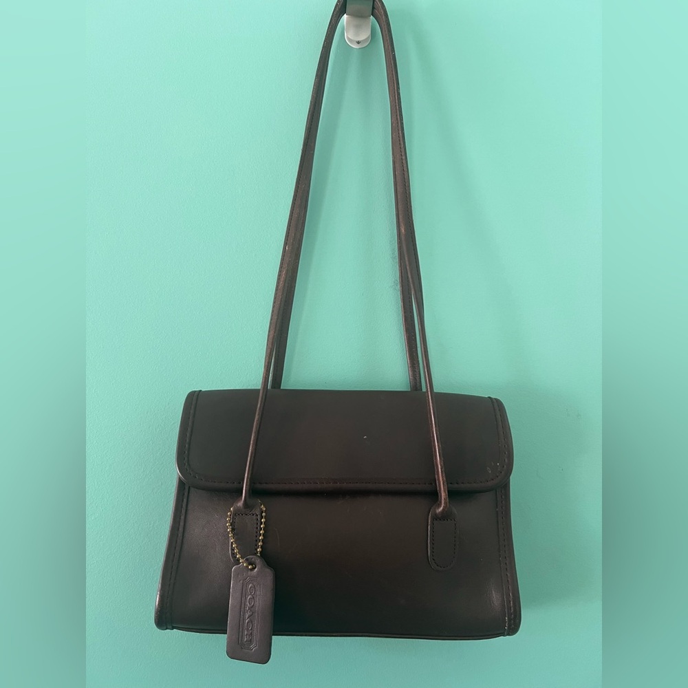 Vintage Rare Coach Leather Laurie Flap #9032